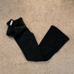 TopShop Black Flare Jeans